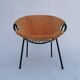 Mid-century circle balloon chair by Lusch Erzeugnis for Lusch & Co, 1960s