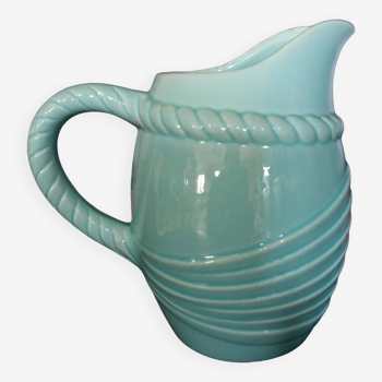 Poet Laval light blue slip pitcher