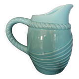 Pichet barbotine Poet Laval bleu clair