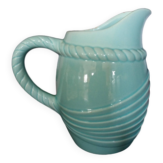 Poet Laval light blue slip pitcher