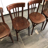 Suite of 4 vintage Baumann bistro chairs