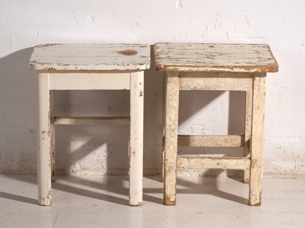 Antique pine bedside tables – Central Europe, circa 1940 #8