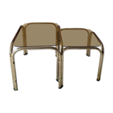 Duo of pull-out tables