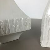 Set of 2 modernist 1960s vase sculptures Peter Müller for Sgrafo Modern, Germany