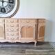 Louis XV style buffet in solid cherry wood, renovated.