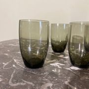 Vintage smoked glass