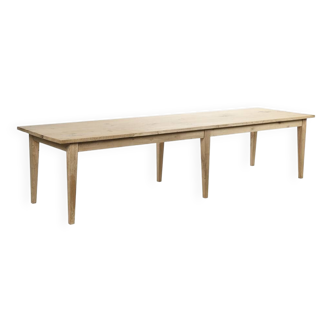 Large raw wooden table