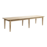 Large raw wooden table