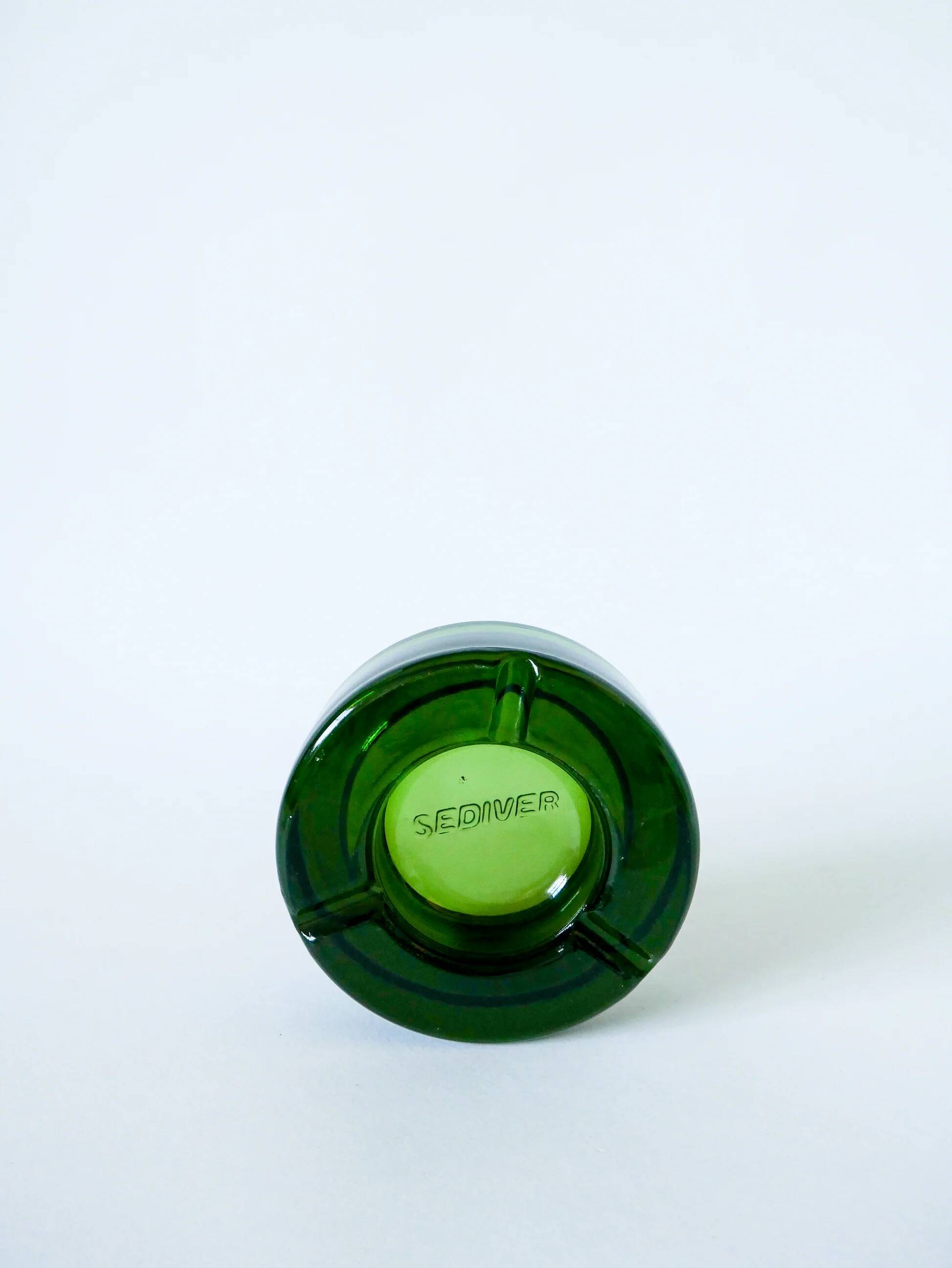 Sendiver bar ashtray, bottle green, 1970