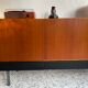 Asymmetrical vintage teak row