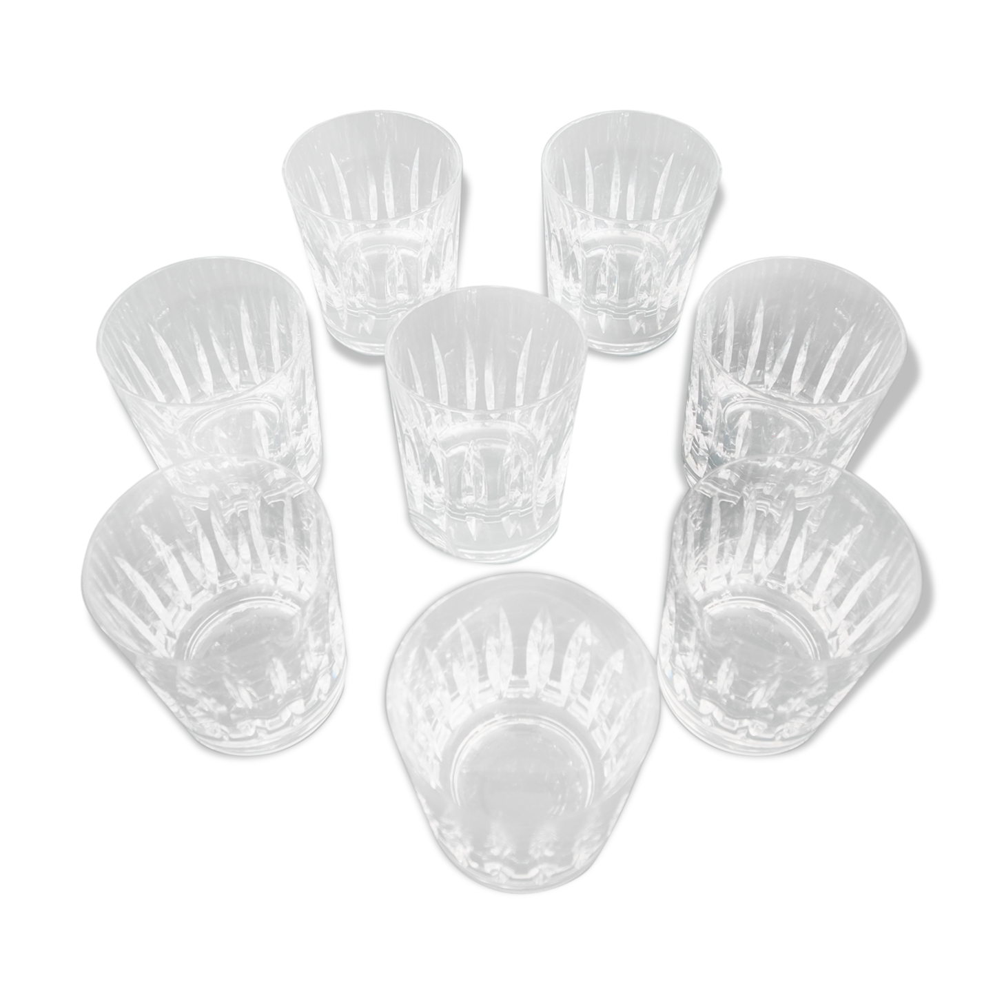 Set de 8 verres à whisky en cristal Saint Louis