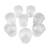 Set of 8 St. Louis crystal whiskey glasses