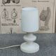 Ivan Jakes satin white opaline table lamp 1960