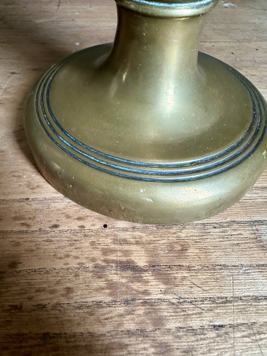 Art deco brass vase
