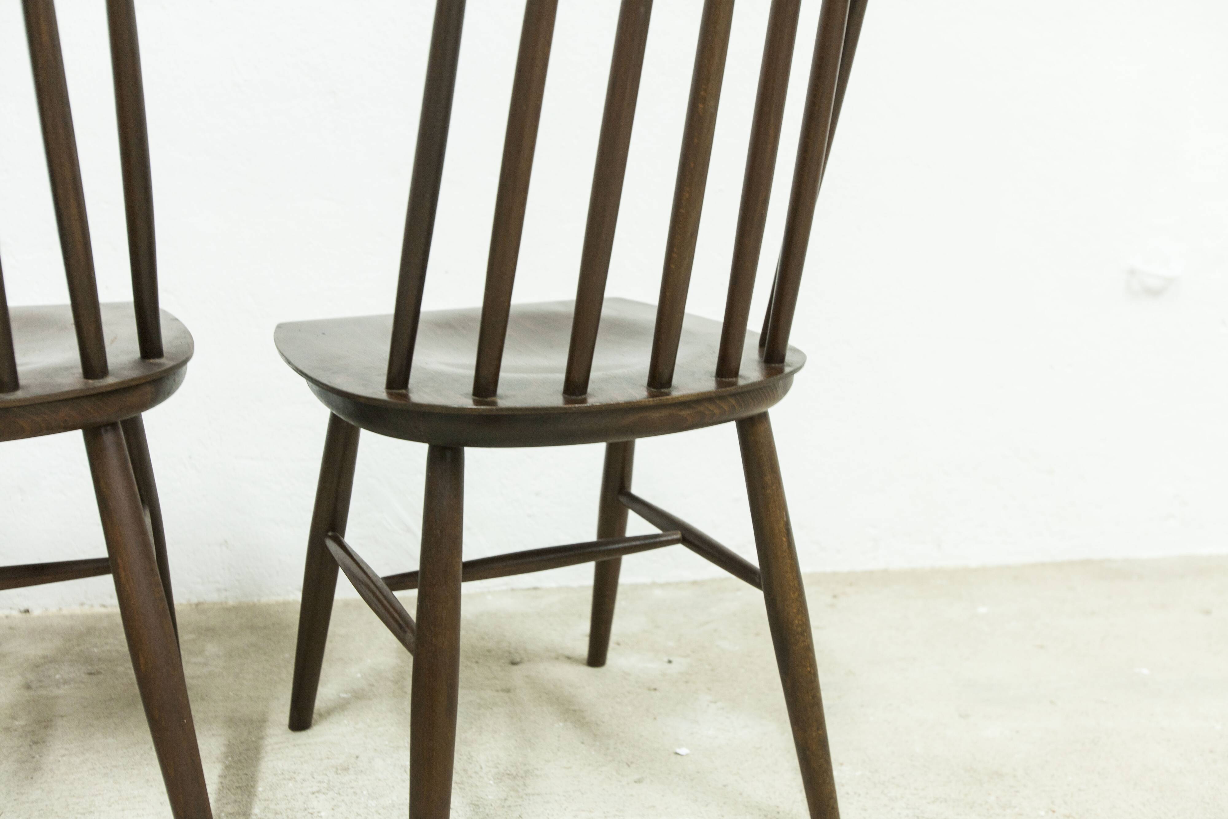 Lot de 4 chaises swr fanett de Ilmari Tapiovaara
