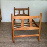 Daybed bed bench in vintage solid oak - 2 available