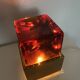 Table lamp in glass and brass 1950s/60s