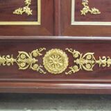 Acajou Library of Cuba Scd Empire decorated with 50 gilded bronzes
