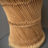 Vintage 70'S rattan and rope stools