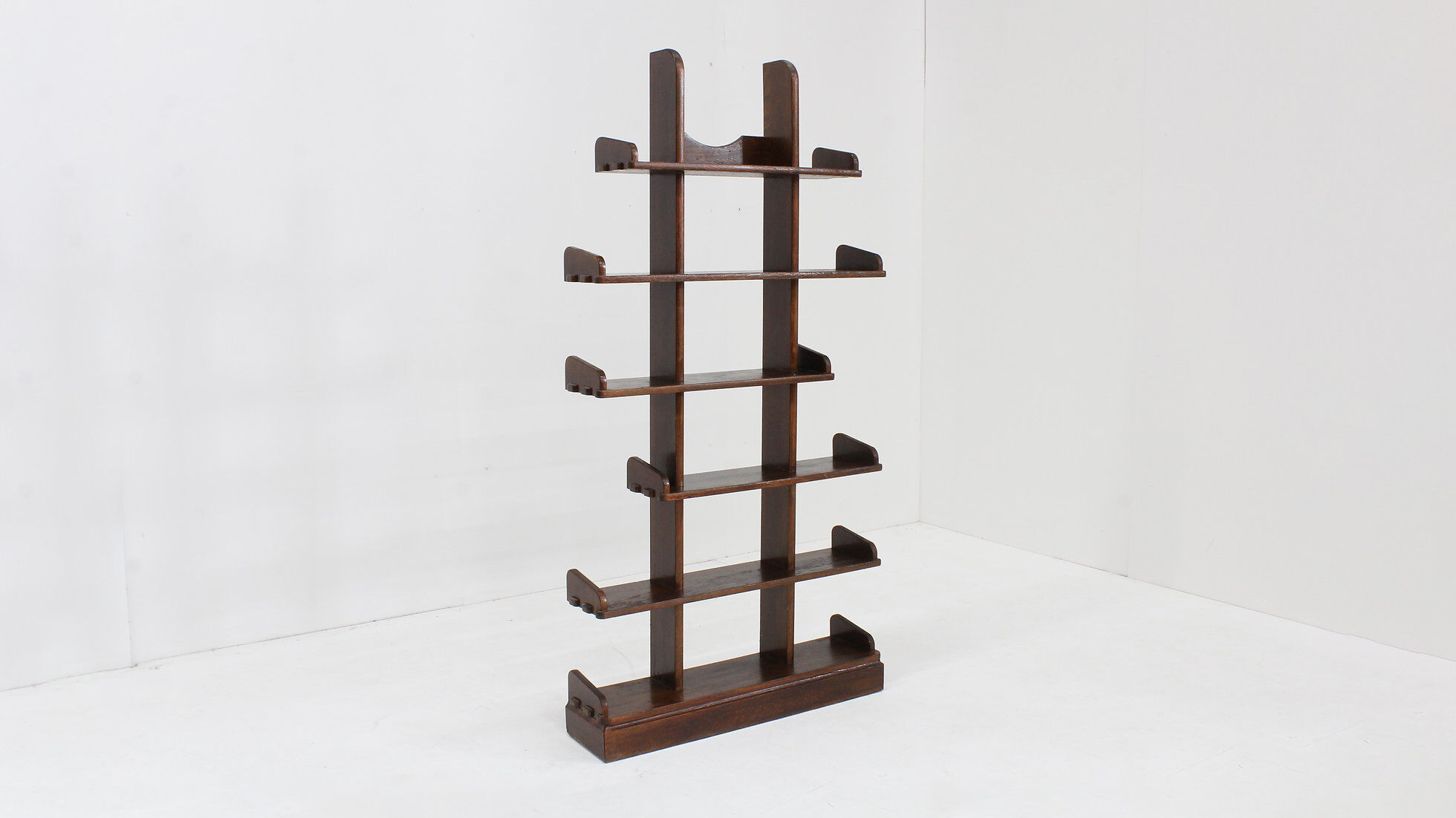 Vintage brutalist shelving unit bookcase 1970s