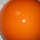 Orange ball pendant light from the 60s and 70s