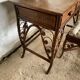 Vintage rattan dressing table with mirror and stool 1970