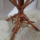 Rattan and braided chestnut table