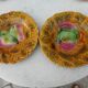 Five plates dessert in dabbling