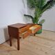 Mid-century teak bench with drawer | 1960s Danish design