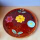 Vintage floral plate, Sarreguemines 1970