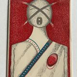 Lithographie originale de Uno Svensson, 1986. Michel Cassé