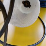 Pair of opaline glass pendant lights