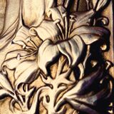 bénitier art nouveau Vierge