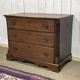 Late 19th century English oak chest of drawers