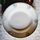 6 mismatched earthenware soup plates lot 7