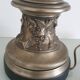Large metal vine leaf lamp base
