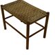 Vintage Stool Danish Papercord Rope small Stool Mid Century