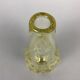 1960's citrine glass vase by miloslav klinger, zelezny brod glassworks