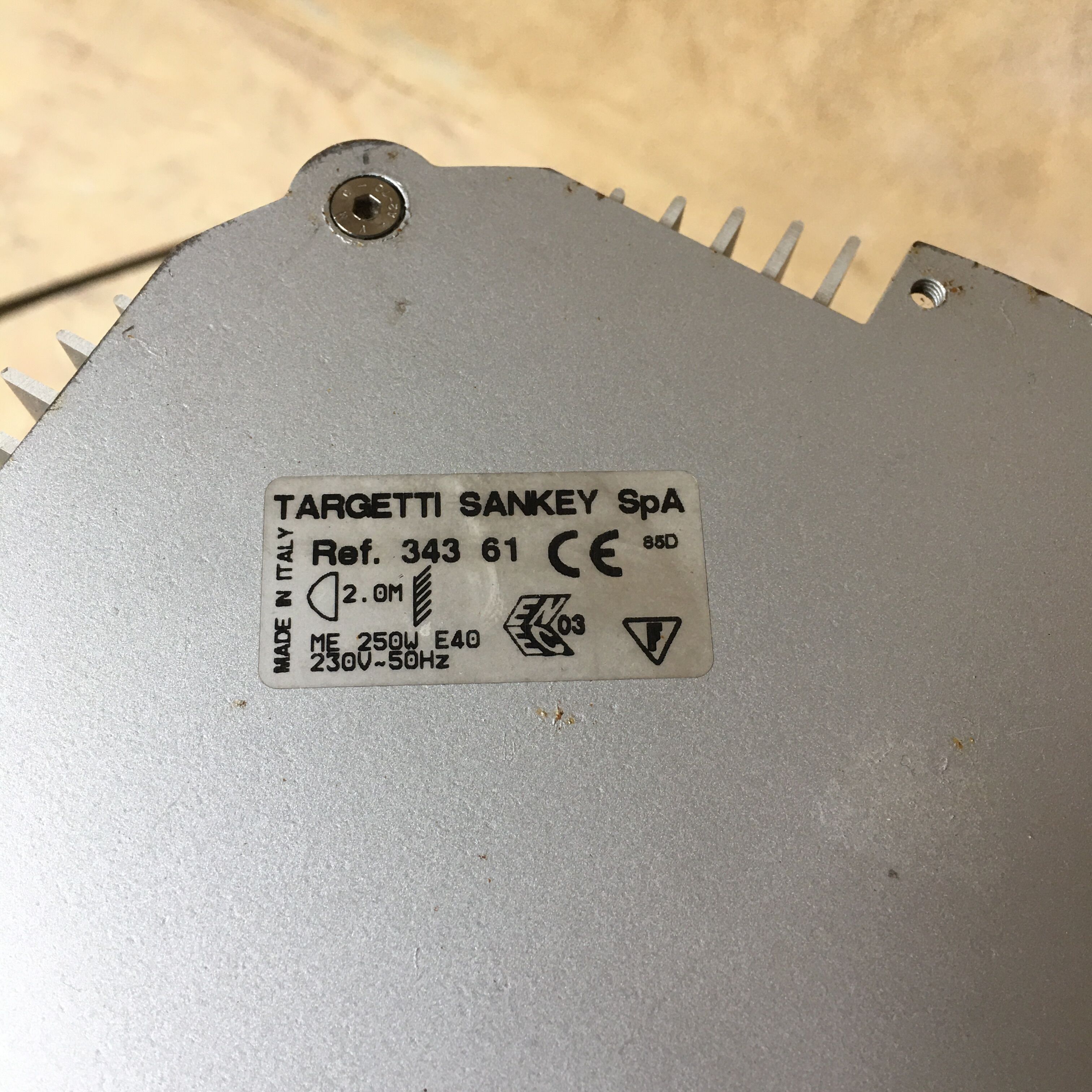 Industrial bell lamp "Targetti sankey"