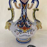 Desvres polychrome earthenware vase