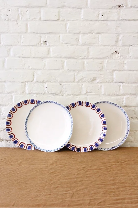 Lot de 4 assiettes plates 'the grant'