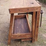 Wooden carpenter's workbench