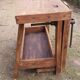 Wooden carpenter's workbench