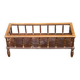 1970s carved solid wood planter