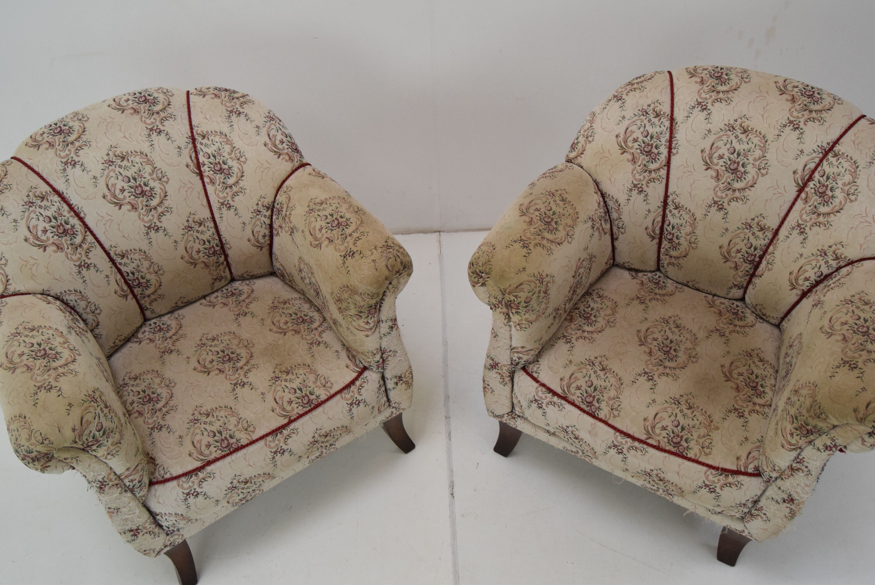 Pair of Mid-century Armchairs,Czechoslovakia,1950's.