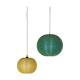Set of two Sugarball Moon pendant lights by Rotaflex, Belgium, 1970