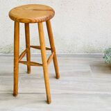 VINTAGE Solid Wood High STOOL