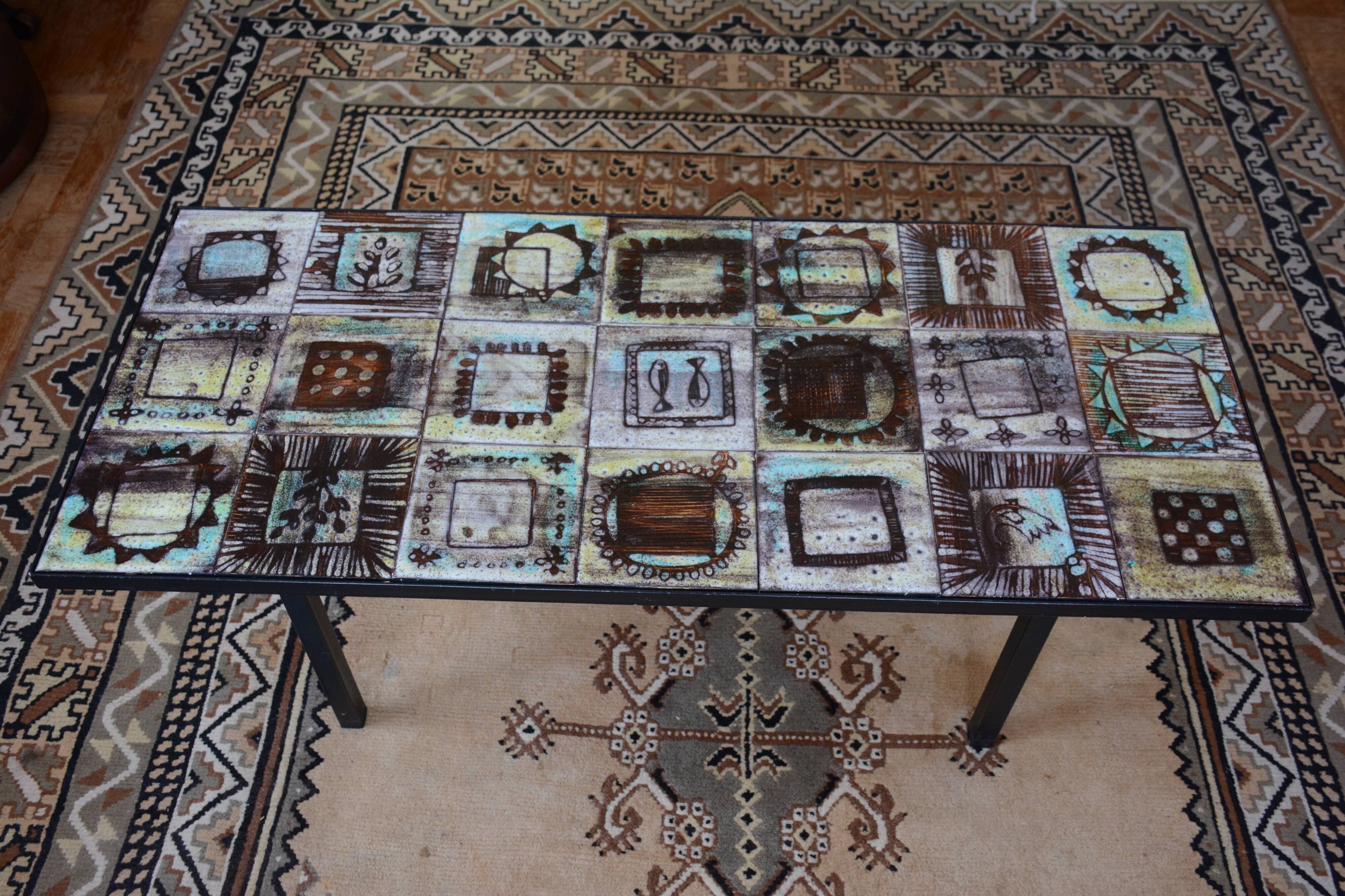 table basse carreaux de céramique des frères cloutier