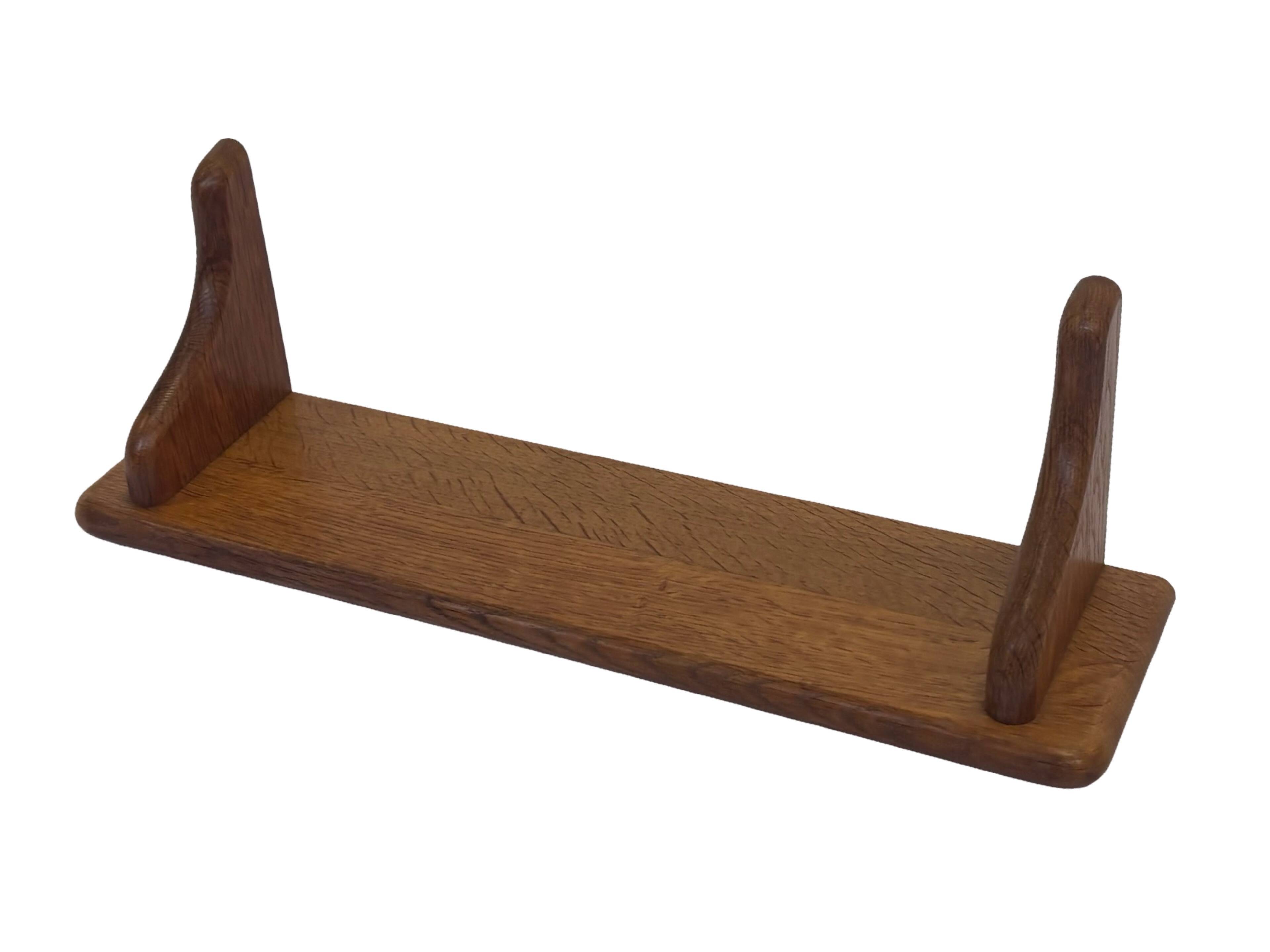Vintage book shelf wall rack 1970s wood minimalist design