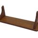 Vintage book shelf wall rack 1970s wood minimalist design